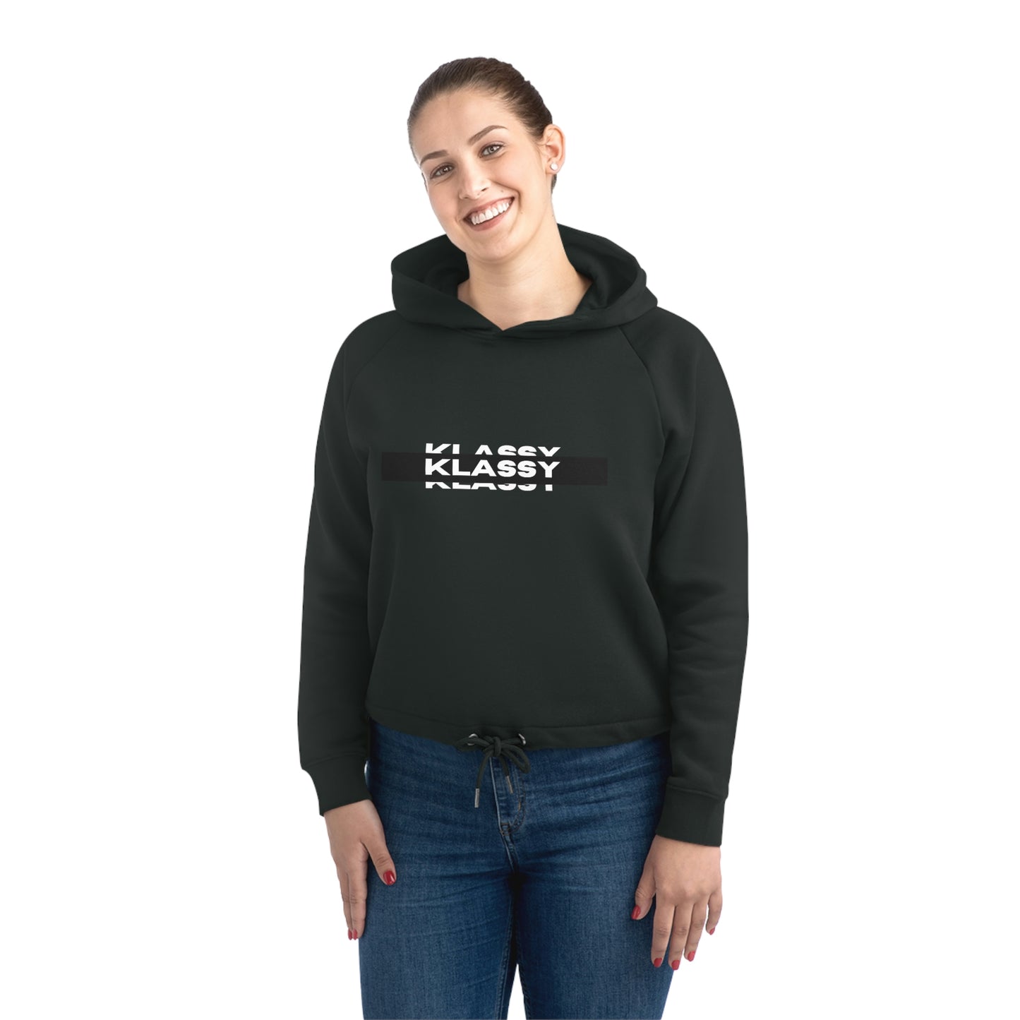 Klassy Cropped Hoodie Sweatshirt