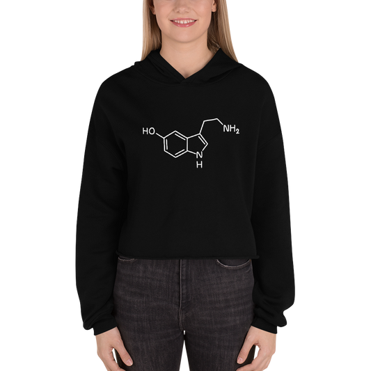 Serotonin Cropped Hoodie