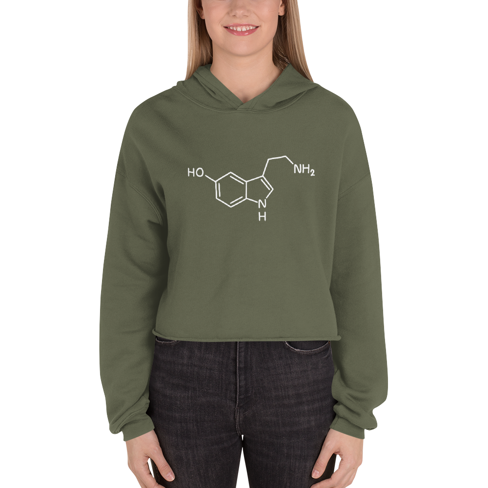 Serotonin Cropped Hoodie